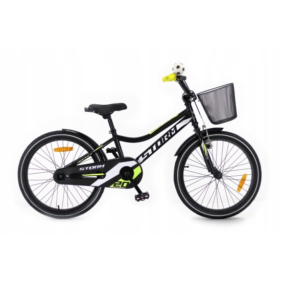 Rower dziecięcy STORM ROCKET 20 czarny/żółty/biały