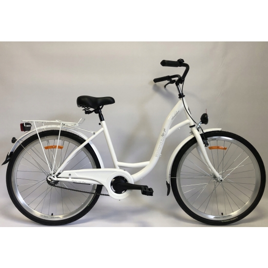 Rower STORM HOLLAND BIKE AMSTERDAM 26 1S biały + kosz